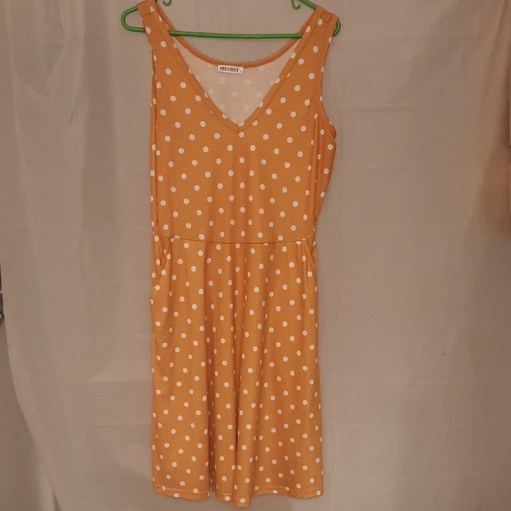 Vibrant  Polka Dot Dress